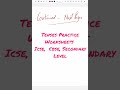 TENSES PRACTICE WORKSHEETS. ..WITH PDF ICSE, CBSE, SECONDARY LEVEL