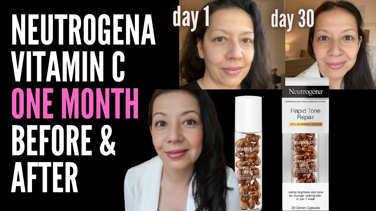 Before After Of Neutrogena Vitamin C Capsules On Mature Skin I Use The Whole Bottle In 30 Days Youtube