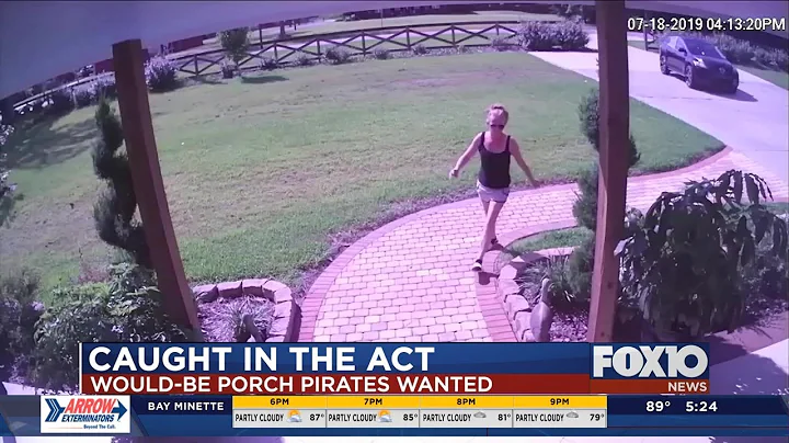 Caught in the Act: Would-be porch pirate scared off by homeowner