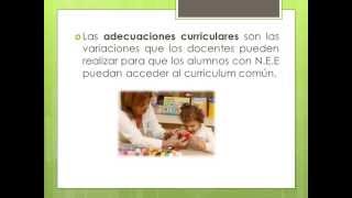 Adecuaciones Curriculares Para El Trabajo Con Los Alumnos