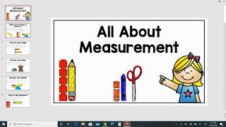 Measurement Introduction for Kindergarten