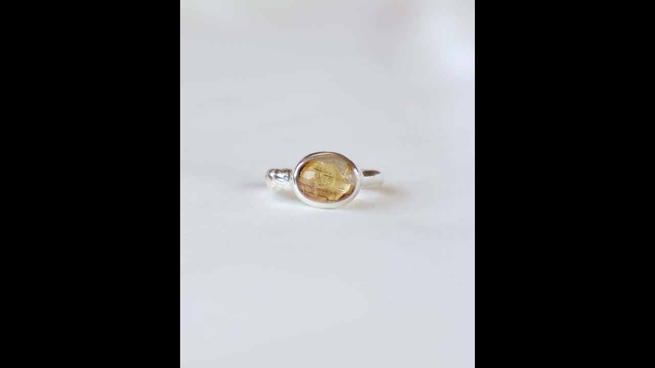 Titanium Rutilated Quartz Ring #9
