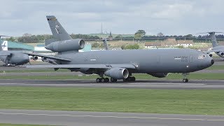 [4K] USAF Heavy Operations at Prestwick Airport May 2019 | 3 KC10As 2 C17s & 2 C5Ms