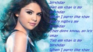 Selena gomez - birthday (lyrics on screen)