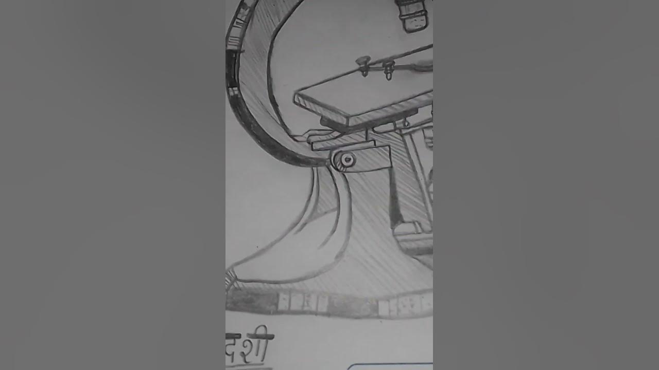 microscope ka diagram How to make diagram of microscope 😋😋 YouTube