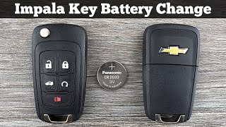 2014 - 2020 CHEVY IMPALA Remote Key Fob Battery Replacement - How To DIY Change Replace Batteries