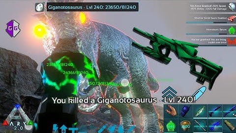 Encounter a Giga with TEK Rifle | ARK mobile