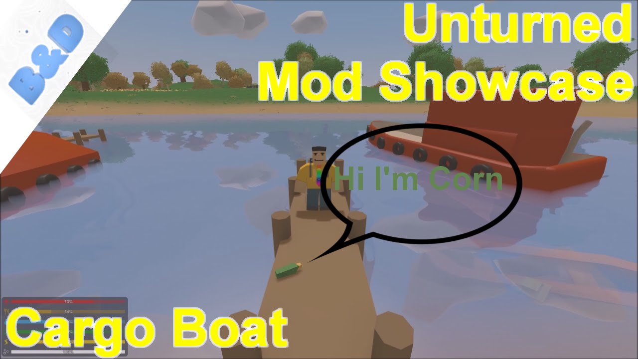 unturned Mod Showcase Cargo Boat YouTube