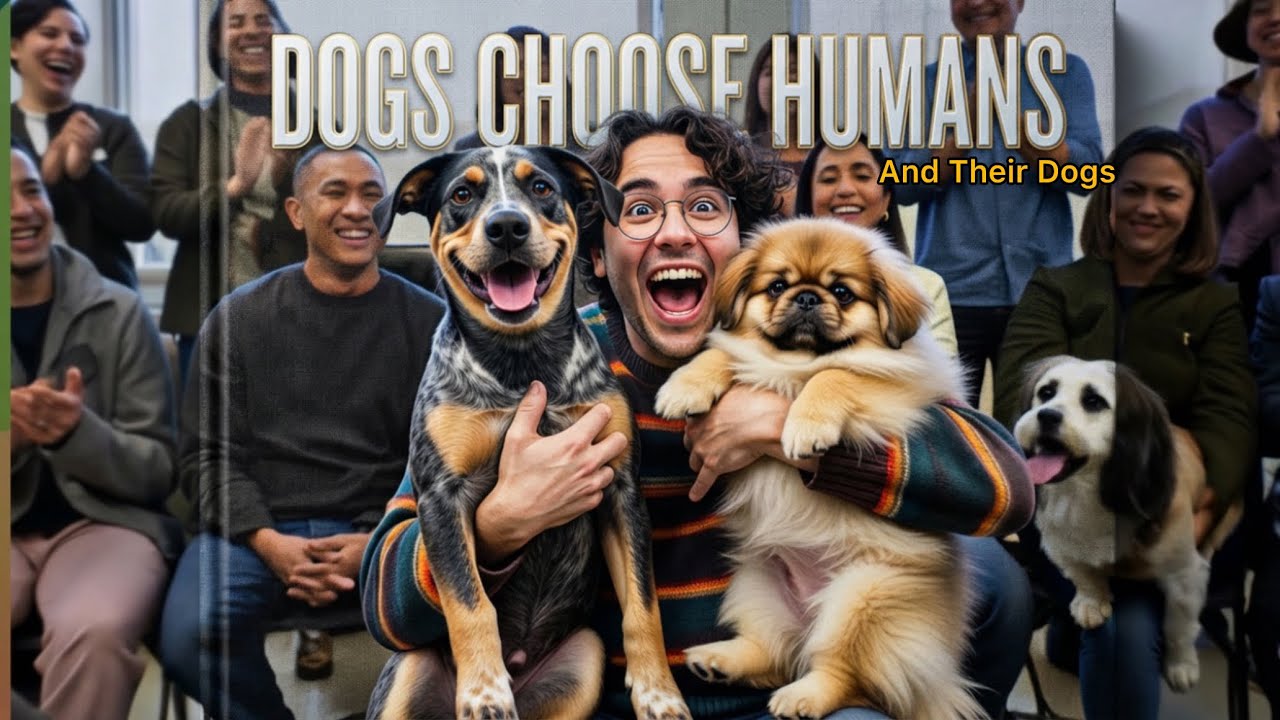 When Dogs Choose Humans and Their Dogs 🔥🤯  #dogs #adoptme #adoptdontshop #viralvideo #foryou 