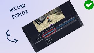 how to record roblox with obs