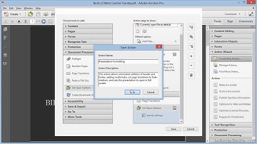 Advanced Adobe Acrobat XI Tutorial | Creating Custom Actions
