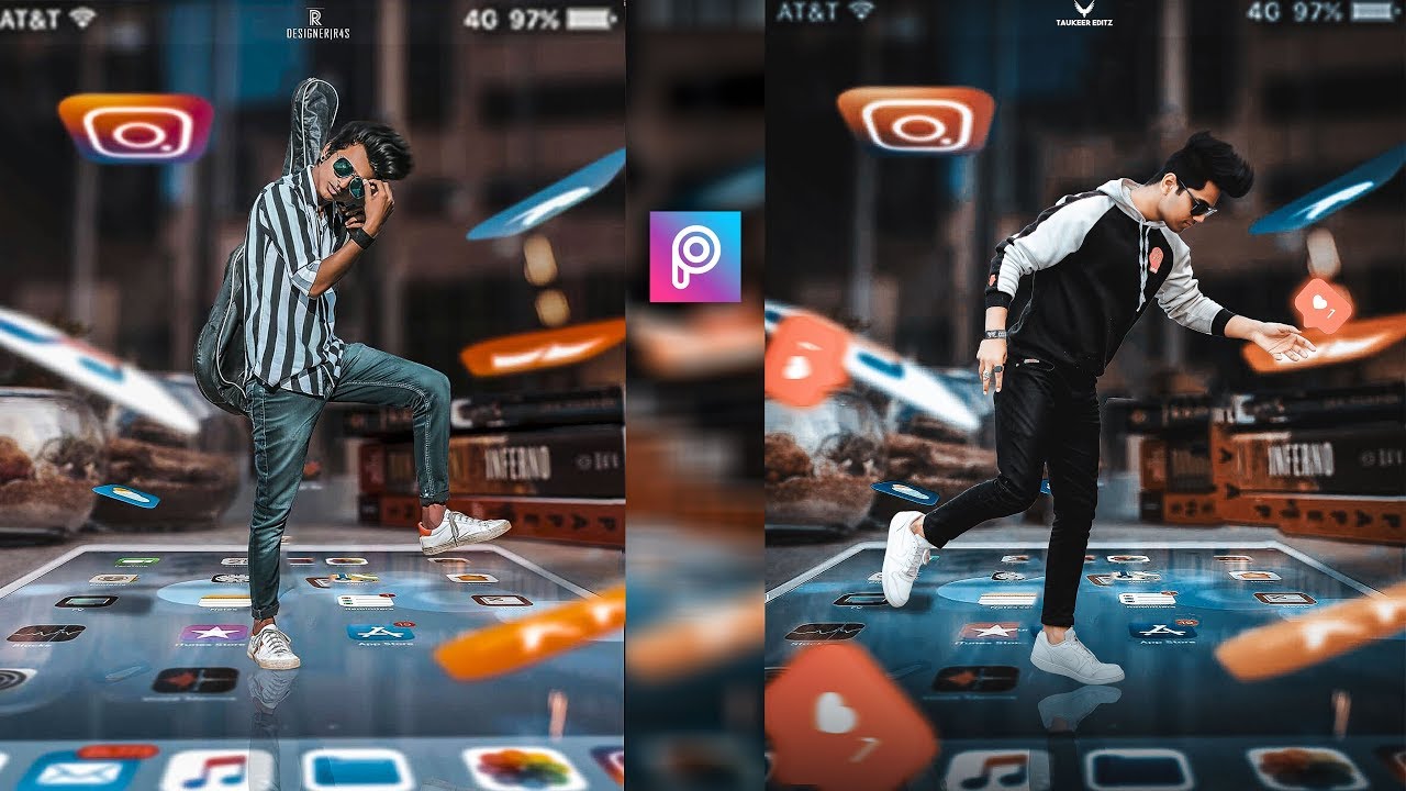 PicsArt 3D Instagram Viral Mobile Photo Editing Tutorial in picsart Step by  Step in Hindi-Viral edit - YouTube