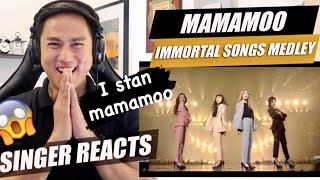 MAMAMOO IMMORTAL SONGS MEDLEY | SINGER REACTION