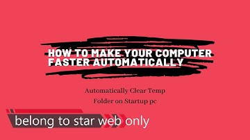 automatically clear temp folder on startup [make your pc faster]