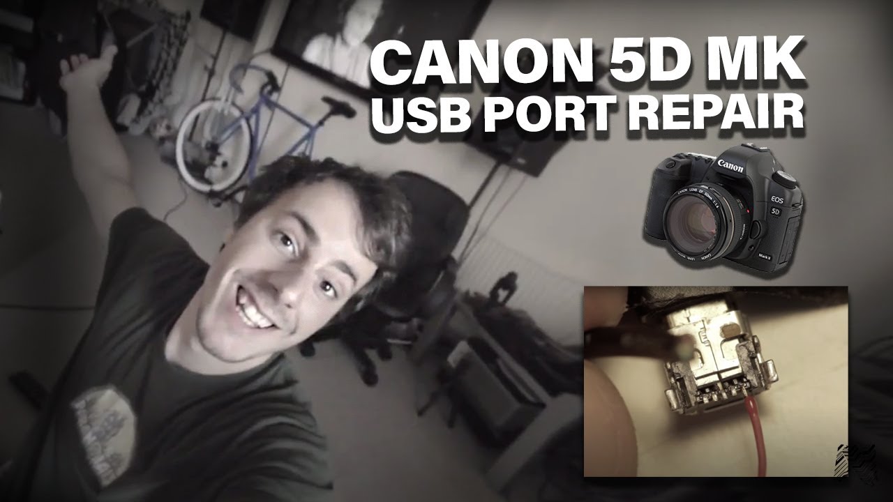 Canon 5D MK II USB Port repair - YouTube