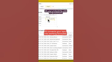 Never write SUMIFS again. 🚀  | AI Spreadsheet Hack #81