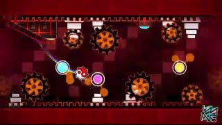 Geometry Dash - Nine circles by Zobros (Demon) Complete + 3 Coins (Live)