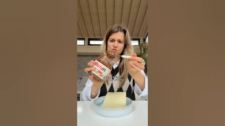 Trying weird pregnancy cravings 👀