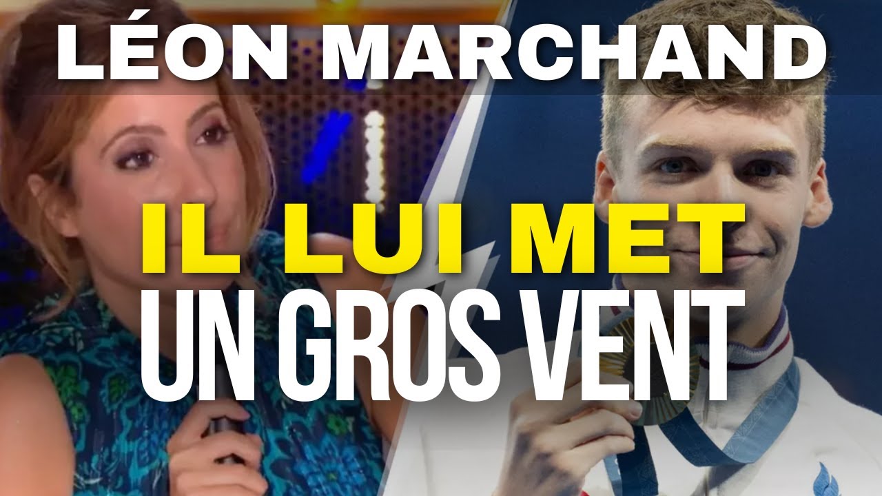 JEUX OLYMPIQUES 2024 LÉON MARCHAND MET UN VENT À LÉA