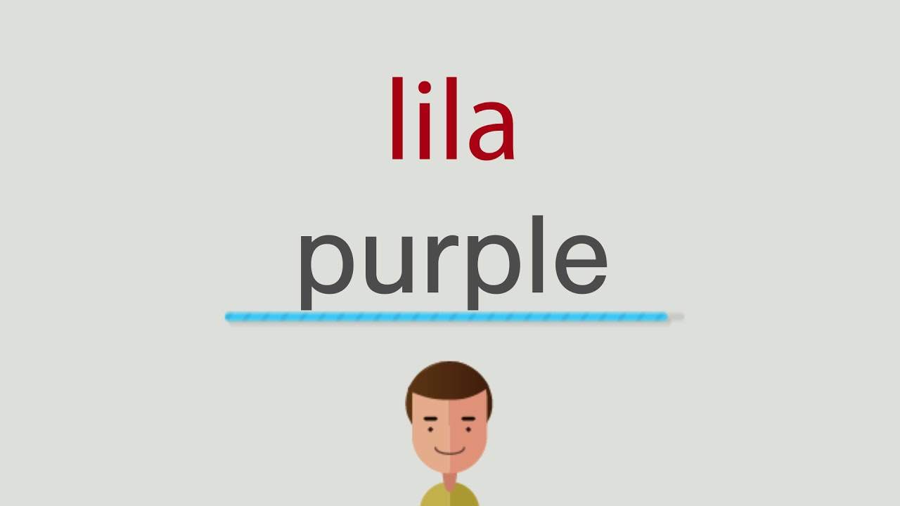 Lila Auf Englisch