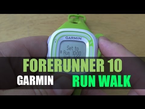 Garmin Forerunner 10 - Run Walk Interval Timer