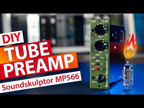 DIY Tube Mic Preamp API 500 Format - Soundskulptor MP566