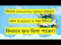 To which universities and courses should we apply? How do I get a visa within a short time? For Aus