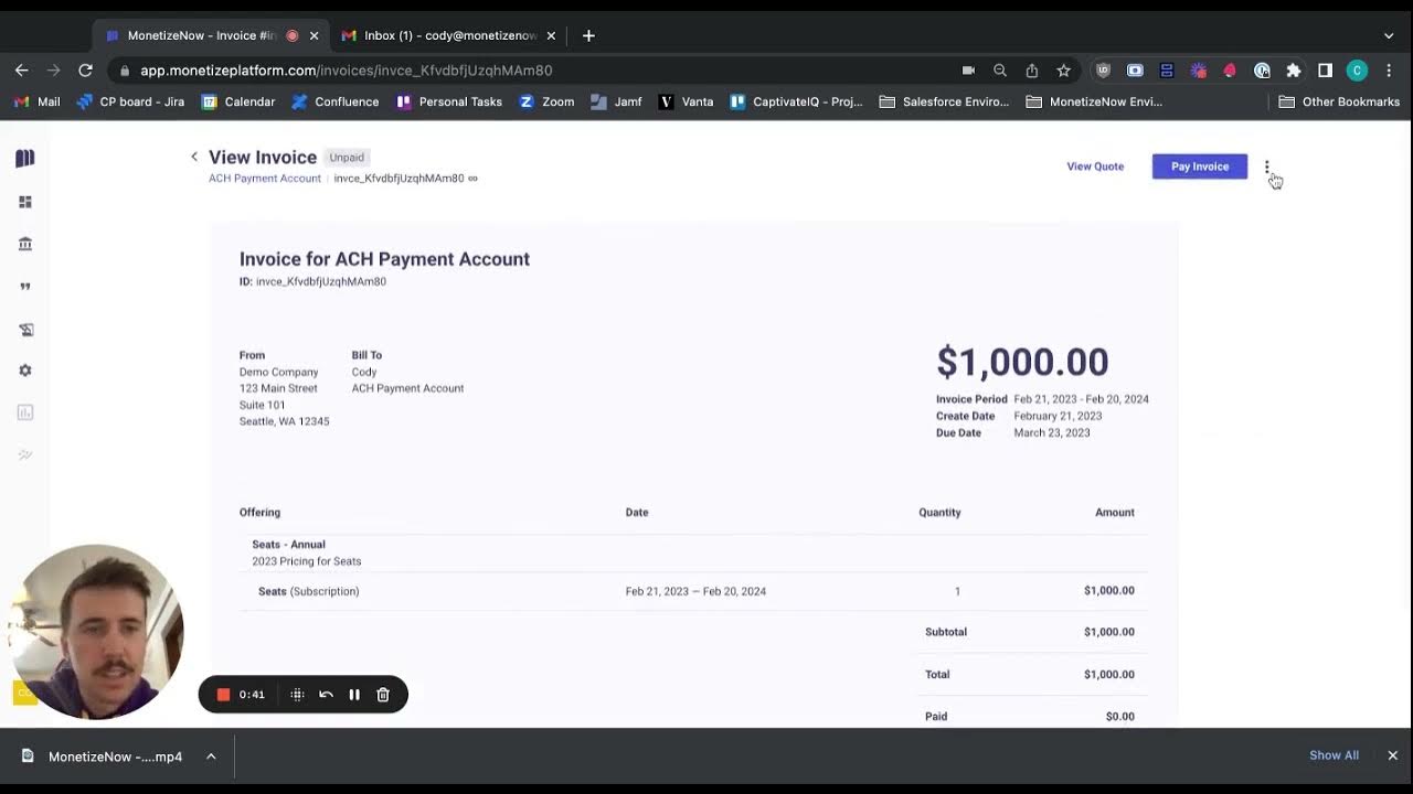 How To Pay An Invoice Via ACH In MonetizeNow YouTube browse-our-image-of-ach-deposit-authorization-form-template-for-free