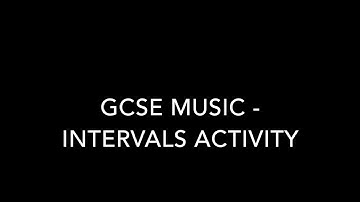 GCSE Music - Interval trainer - guess the interval activity.