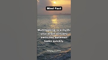 Multitasking is in myth... #mindfacts #mindfact #mindshortsfacts