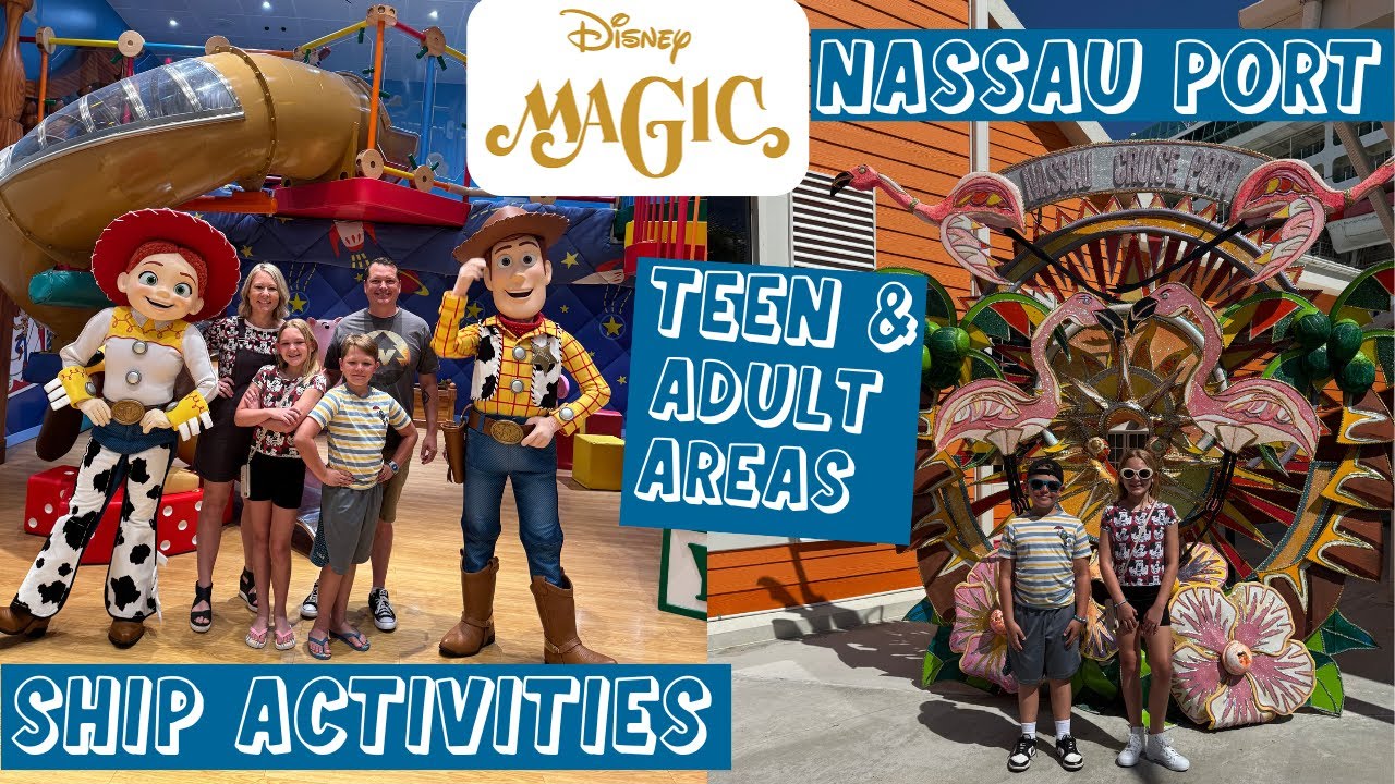 Disney Magic Cruise Nassau, Bahamas Port & Straw Market, Vibe, & After Hours Adults-Only Area & More