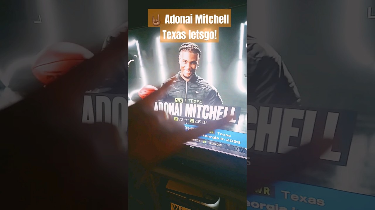 🤘🏾 Adonai Mitchell to Colts - Texas letsgo!