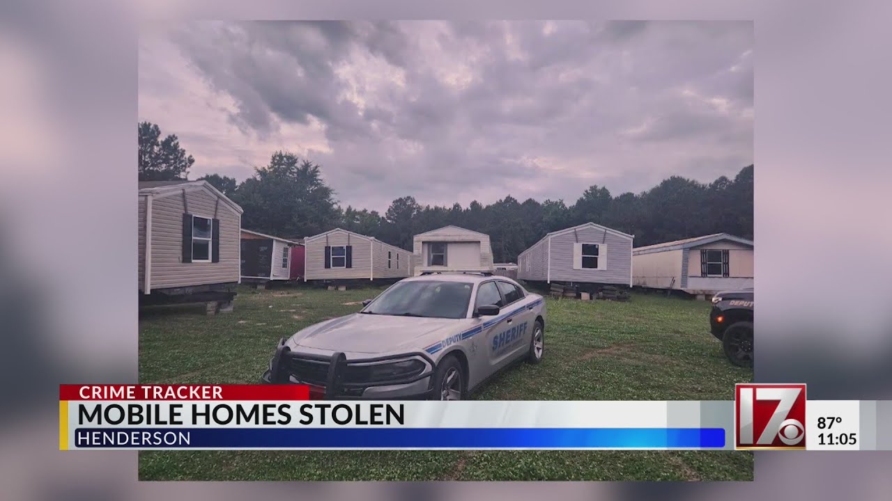 Theft of 7 mobile homes results in felony charges for Hoke Co. man