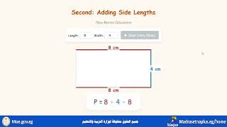 Math Primary 3- chapter5-L 1Perimeter of polygons ـ L 2 Perimeter and Area ـ   3 Area using ... ..