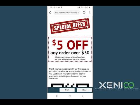 Xenioo Forms: Generate discount coupon from Whatsapp