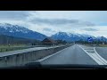 Driving in switzerland  spectacular swiss view  interlaken 