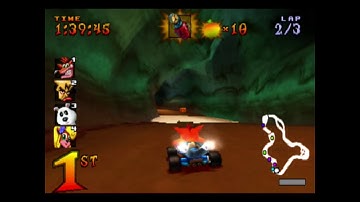 Crash Team Racing Mystery Caves (Hard) 1080p & 60fps
