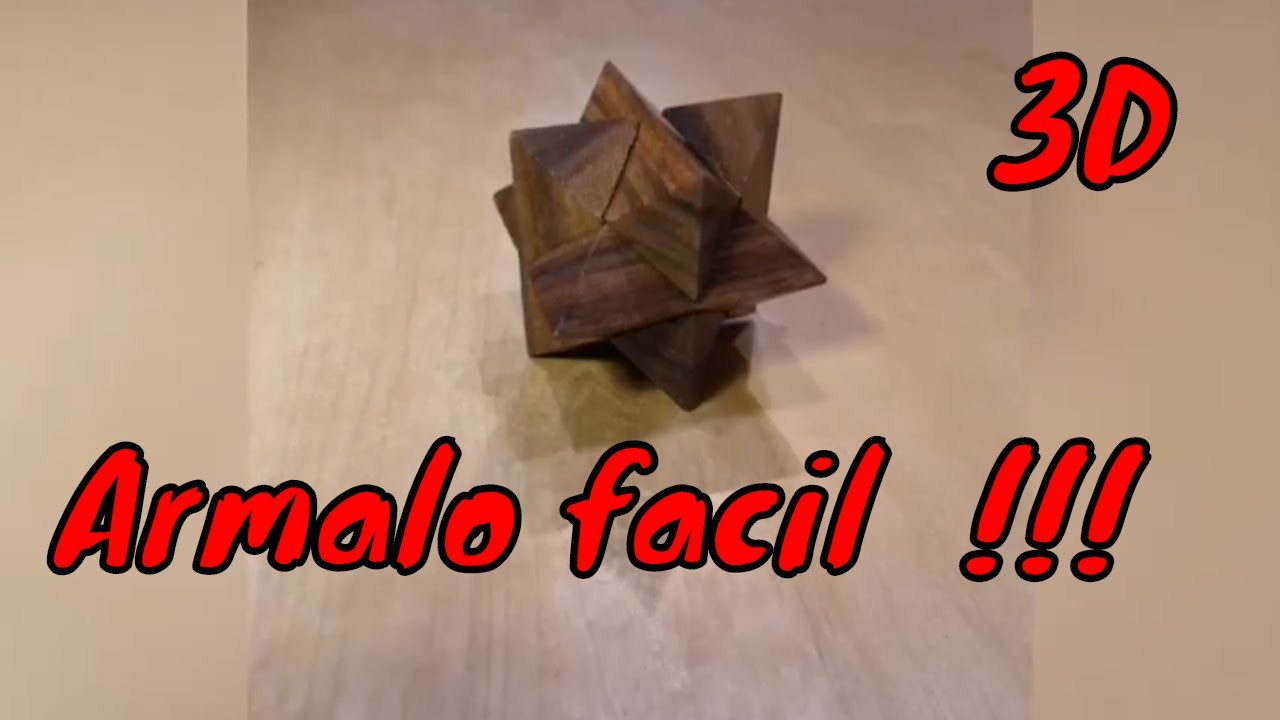 Fonética santo Moler Arma la Estrella de Madera 3D Puzzel wood star How to do it - YouTube