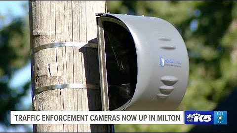 Milton WA installs traffic enforcement cameras