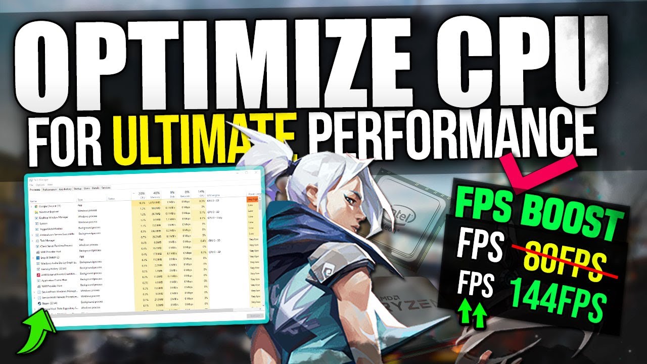  New  How To Optimize CPU For Gaming! Boost FPS \u0026 Fix Stutters (2022) CPU Optimization For Gaming!