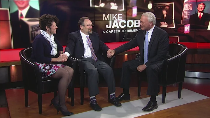 Andy and Elizabeth Meier stop by to talk to Mike