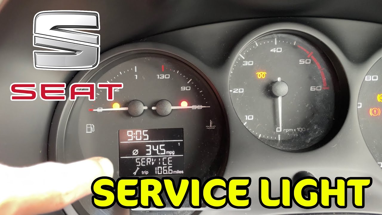 HOW TO RESET / TURN OFF SERVICE LIGHT - SEAT LEON - YouTube