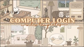 COMPUTER LOGIN INTRO TEMPLATES | WEBSITE LOGIN INTRO