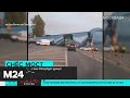 Водитель самосвала пострадал при обрушении пешеходного моста в Ленинградской области - Москва 24