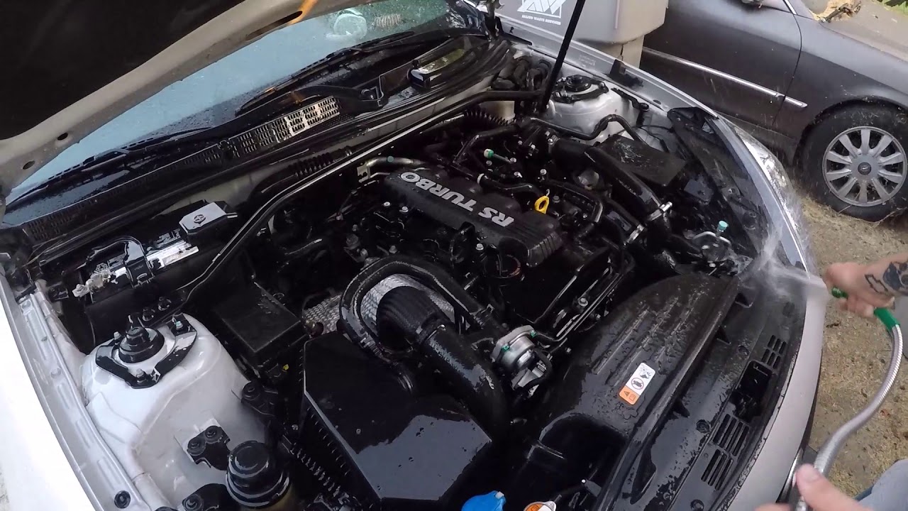 Hyundai genesis engine cleaning YouTube