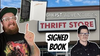 Ghost Adventures - Zak Bagans Singed Book THRIFT FIND