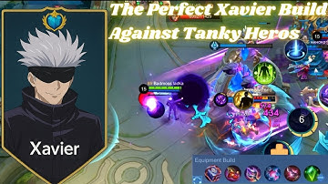 Xavier Anti Tank Build 2025 ⚡ Destroying Full Tank Enemies | MLBB Ranked