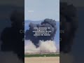 Video capta cómo dos aviones de combate colisionan en un espectáculo aéreo en Idaho