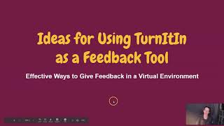 TurnItIn as a Feedback Tool