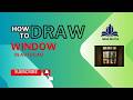 How to Draw Window in AutoCAD 2D | Window Tutorial